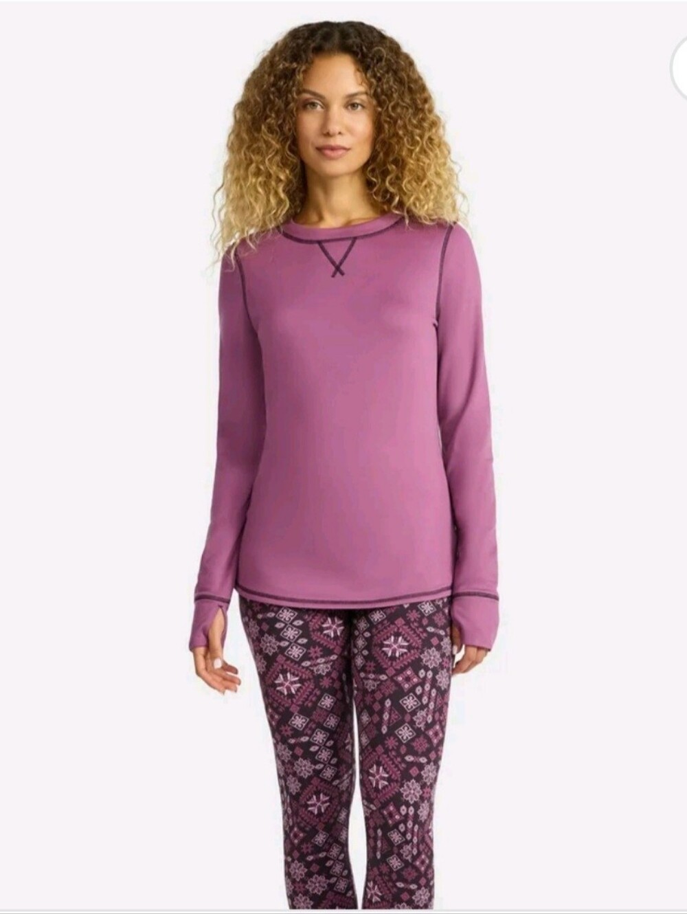 Climate Right By Cuddl Duds  Long Sleeve Thermal Top - Cozy Layering  Size  L